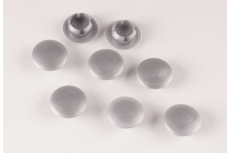 Afdekdopjes zijgeleiders zilver ral 9006