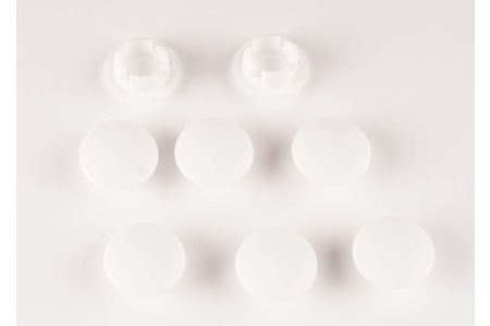 Afdekdopjes zijgeleiders wit ral 9016